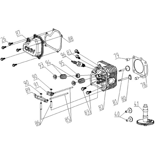 Головка цилиндра и распредвал Champion LM4622 после 2020г.